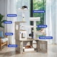 thumbnail image 4 of ModFusion All-in-One Cat Litter Box Enclosure, Climbing Tree, and Storage Solution - Covered Litter Box for Cats, 4 of 11