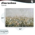 thumbnail image 4 of Stupell Industries Traditional Pastel Meadow Wildflowers Canvas Art, 30 x 20, by Elara Yasna, 4 of 8