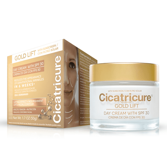 Cicatricure Gold Lift Day Cream, Anti Aging Face Moisturizer with SPF 30, 1.7 fl oz