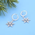 thumbnail image 4 of Geemwin 925 Sterling Silver Ear Needle Luxury Christmas Tree Pendant Earring Snowflake Hoop Earrings for Women Fashion Jewelry Xmas Gift, 4 of 5