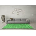 thumbnail image 3 of Ahgly Company Indoor Square Abstract Emerald Green Modern Area Rugs, 7' Square, 3 of 4