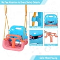 thumbnail image 6 of RedSwing 3 in 1 Swing Seat Toddler Swing Anti Flip Snug Secure Detachable Infants to Teens for Outside Playground Pink Orange Blue, 6 of 9