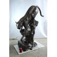 thumbnail image 6 of Aluminum Panther Cugar Climbing Rock Statue with Striking Detail 44 x 20 x 50"H, 6 of 12