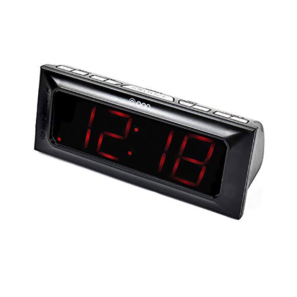 Onn ONA15AV101_EGB-RB AM/FM Digital Alarm Clock Radio Certified Refurbished