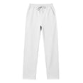 thumbnail image 5 of Akiihool Men's Pants Big and Tall Men's Relaxed Fit Signature Stretch Pants Pleated White,L, 5 of 5