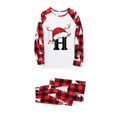 thumbnail image 2 of FAOWME Matching Family Christmas Pajamas Set Long Sleeve Round Neck Printed Top And Pants Festival Party Holiday Warm Soft Sleepwear Outfits For Men Dad-Red L, 2 of 7