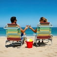 thumbnail image 4 of Patiojoy 2PC Backpack Beach Chair Foldable 5-Position Lay Flat Lounge Chair Multicolor, 4 of 10