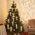 thumbnail image 5 of Christmas Tree Candles, 30 Pieces LED Candles Flameless Battery Operated Taper Candles with Remote Timer/Removable Clips/Waterproof Rings for Home Christmas Trees Decor, 5 of 5