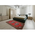 thumbnail image 4 of Ahgly Company Indoor Rectangle Traditional Brown Persian Area Rugs, 5' x 8', 4 of 6