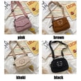 thumbnail image 3 of Women Corduroy Satchel Messenger Bag Student Tote Handbags Shoulder Bags BROWN, 3 of 8