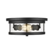 thumbnail image 3 of Bethel International Flush Mount Black  Metal & Glass, 3 of 3