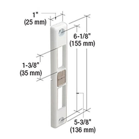 Lock Keeper For Milgard Patio Doors Used With C1275 Milgard Handle And E2192 Mortise Latch By C R Laurence