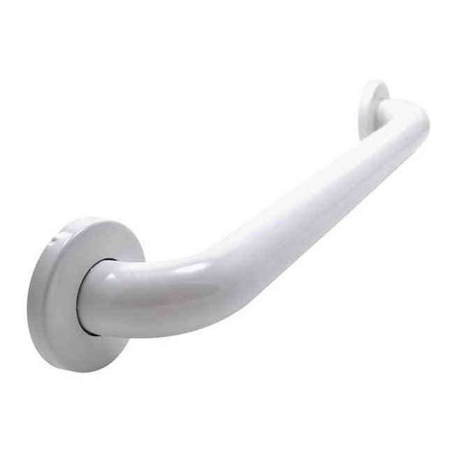 Polyester Painted Grab Bar, 18" L, Stainless Steel, Poly Painted WGB6YS18WH