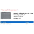 thumbnail image 2 of Radiator - Compatible with 1999 - 2004 Honda Odyssey 3.5L V6 2000 2001 2002 2003, 2 of 2