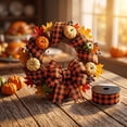 thumbnail image 7 of Halloween Wired Ribbon, 1Roll Plaid Print Ribbon for Wreath Bow Making | 1.49″ Wide, Wired Edge Holds Shape for Bow Wreath Decoration, Gift Wrapping Craft, 7 of 7