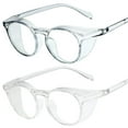 thumbnail image 1 of Paquete de 2 Gafas Protectoras ANGGREK Antivaho Antiluz Azul Transparentes Para Hombres y Mujeres, 1 of 8