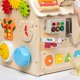 thumbnail image 4 of Montessori Busy Board Hugo Accesorios De Habilidades Motoras Para En Edad Preescolar En El Hogar Tablero Ocupado, 4 of 10