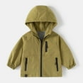 thumbnail image 2 of Boys Windbreaker Jacket for Kids - Lightweight Hooded Casual Coat for Outdoor Activities and School - Suitable for Ages 2 to 13, 2 of 4