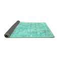 thumbnail image 2 of Ahgly Company Indoor Round Persian Turquoise Blue Traditional Area Rugs, 8' Round, 2 of 4