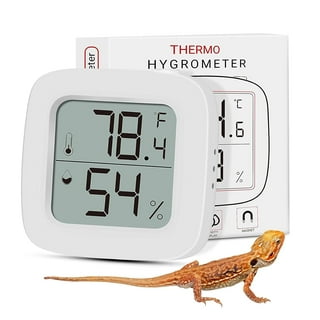 AQUANEAT Reptile Thermometer Hygrometer for Rearing Box with Suction Cup