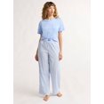 thumbnail image 3 of Joyspun Women's and Women’s Plus Cotton Poplin Sleep Pants, Sizes XS to 3X, 3 of 6