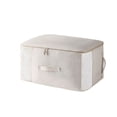 thumbnail image 2 of Storage Bag Extra Large Capacity Cotton Linen Breathable Organizer With Reinforced Handles for Clothes, Quilts, Under Bed, Closet, Moving, Space Saving, 2 of 7