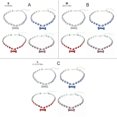 thumbnail image 3 of Billuyoard 4 piezas collares de diamantes de imitación para mascotas colgante ajustable joyería collares gargantilla regalo para festival fiesta Type2 NO2, 3 of 6