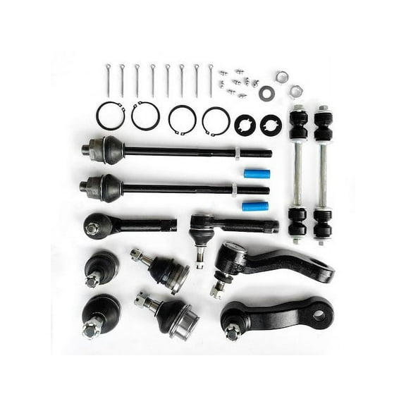 Front Ball Joints Tie Rods Sway Bar Links Idler and Pitman Arm Kit - 12 Piece - Compatible with 2000 - 2006 Chevy Tahoe V8 4WD 2001 2002 2003 2004 2005