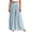 #02 Black 【Mix, Match & Rotate: Stock Up on Daily Colors】, variant on Women's Pleated Wide Leg Beach Pants, Round Buckle Belted Elastic High Waist Resort Trousers Breathable & Comfortable for Vacation Daily Wear | TruBelle,Beige L