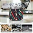 thumbnail image 6 of Yayeee Ashtray with Lid for Cigarette Smokeless Stainless Steel Home Ash Holder, Orange Abstract Lines, 6 of 7
