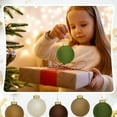 thumbnail image 2 of Bxaolu 12 Pcs Velvet Christmas Balls Flocked Christmas Tree Hanging Ornaments Plastic Hanging Balls Decorations for Xmas Tree Family Holiday Party Home Decor (2.36inch), 2 of 7