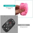 thumbnail image 6 of Key Fob Cover Compatible with GMC Sierra 1500 2500HD 3500HD Chevrolet Silverado 2021-2025 Keychain Case Holder Protector,Black/Pink, 6 of 6