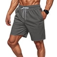 thumbnail image 3 of OHGOD Shorts Men Casual, Men Casual Shorts, Mens Stretch Waist Cargo Shorts, 1 * Man Shorts - Gray - XL, 3 of 9