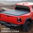 thumbnail image 3 of Stehlen 733469490753 Lightweight Hard Tri-Fold Tonneau Cover with Truck Bed LED Lights For 2004-2006 Chevy Silverado GMC Sierra / 2007 Classic 5.8 Feet ( 69.6" ) Short Bed, 3 of 8