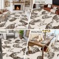 thumbnail image 6 of Farm Chicken Washable Living Room Rugs 6'x9', Country Rustic Rooster Hen Vintage Farmhouse Low Pile Throw Large Area Rug Non-Slip Sturdy Edge Binding Carpet for Dining Room Kitchen Office, 6 of 9