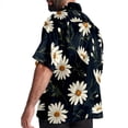 thumbnail image 3 of Daisy Men's Button Down Hawaiian Print Short Sleeve Casual Summer Beach Shirts, 3 of 6