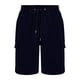 thumbnail image 3 of pstuiky Abreviatura para hombres, Pantalones cortos casuales de moda para hombre, de color liso, con cintura elástica y múltiples bolsillos. Pantalones cortos de golf, 3 of 8