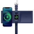 thumbnail image 1 of elago MS Magsafe Charging Tray Duo Compatible with MagSafe and Compatible with Apple Watch Charger - Compatible with iPhone 12 Models and Apple Watch [Jean Indigo] [Charger Not Included], 1 of 3