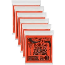 6 PACK Ernie Ball Skinny Top Heavy Bottom Nickel Wound 8-String Electric Guitar 9-80