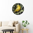 thumbnail image 3 of Soliyoahee Canary Clock 10inch Wooden Round Wall Clock Home Decor Silent No Tick Battery Powered for Living Room Bedroom Kitchen Farmhouse, 3 of 6