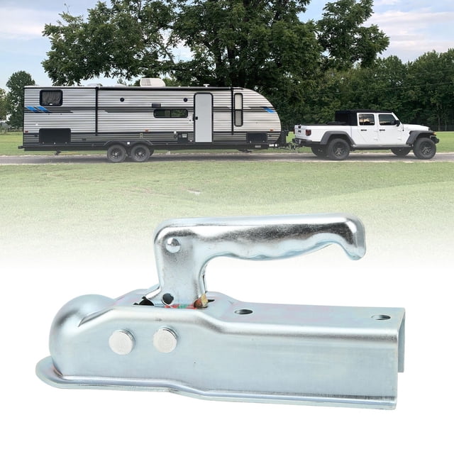 Acoplador De Remolque De Lengüeta Recta Para Remolque, Bola De Enganche De 50 Mm, Canal Cuadrado, Capacidad De Carga De 3500 Lb, Conector De Gancho Galvanizado De Acero Forjado