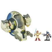 Playskool Heroes Star Wars Jedi Force Jango Fett's Slave I Vehicle with Obi-Wan Kenobi Figure