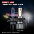 thumbnail image 3 of H4 9003 HB2 LED Headlight Hi/Low Beam White Bulbs For Mitsubishi Mirage 2014，Pack of 2, 3 of 12
