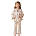 thumbnail image 5 of Girl Outfits Clothes Long Sleeve Cartoon Print Homewear Girls' Clothing Sets, 5 of 5