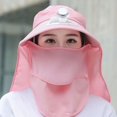 thumbnail image 3 of Summer Detachable Outdoor Anti-Sun Cap Neck Face Flap Wide Brim Hat with Fan, 3 of 6