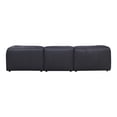thumbnail image 3 of Moe's Home Collection Form Lounge Modular Sectional Vantage Black Leather, 3 of 6