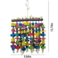 thumbnail image 3 of Juguete para masticar loros y pájaros grandes, bloques de madera naturales multicolores, juguetes para rasgar loros y pájaros sugeridos para grandes, 3 of 7