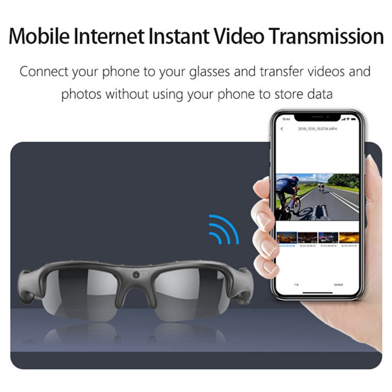 1080P HD Video Recorder WIFI Outdoor Sports DV Camera, Smart Glasses, Wide Angle 170° Camera, Sports Camera, Riding