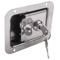 thumbnail image 2 of 2X Paddle Slam Latch with Lock & Key Travel Trailer Lock Stainless Steel RV Door Latch Heavy Duty Flush Handle Latch, 2 of 7