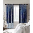thumbnail image 4 of Vintage Trees Blackout Curtains for Bedroom Living Room Darkening Curtains 84 Inch Length 2 Panels Set Abstract Night Forest Trunk Branch Window Curtain Window Treatment Grommet Drapes 52"x84", 4 of 9